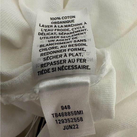 NWT Treasure & Bond White Ruffle Trim Sleeveless Top Size Medium - Picture 8 of 9